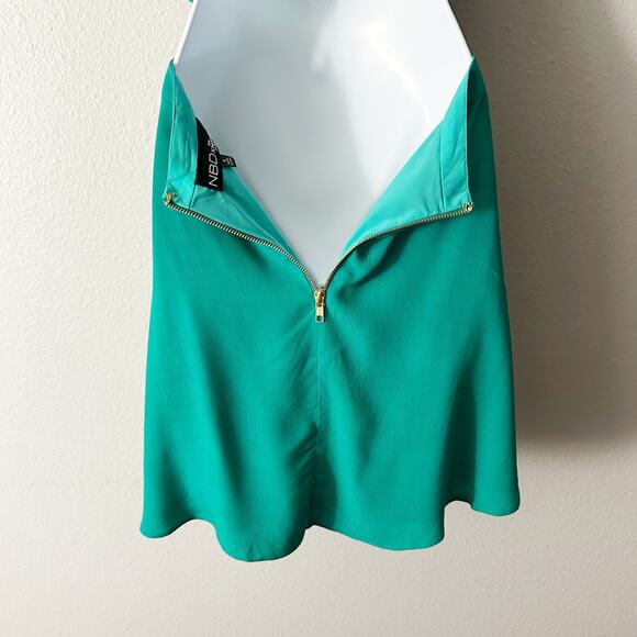 NBD X Naven Twins Teal Mini Cut Out‎ Open Back Dress Women's Size Small - Picture 8 of 15